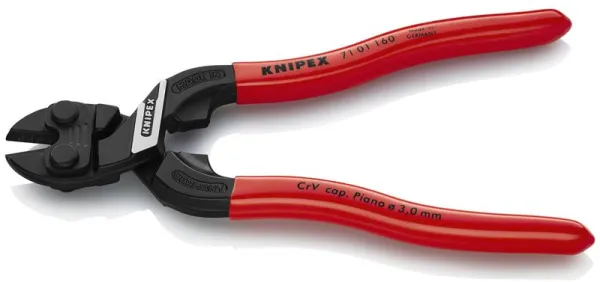 Knipex KNIPEX CoBolt® S Kompakt bultsax svart atramenterad, plastbelagd 160 mm
