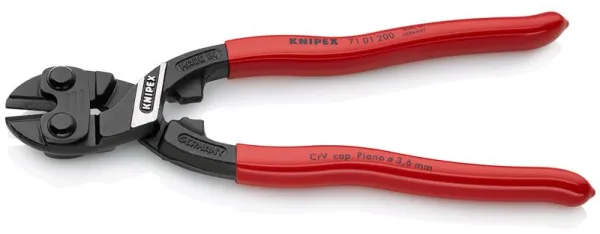 Knipex KNIPEX CoBolt® Kompakt bultsax svart atramenterad, plastbelagd 200 mm