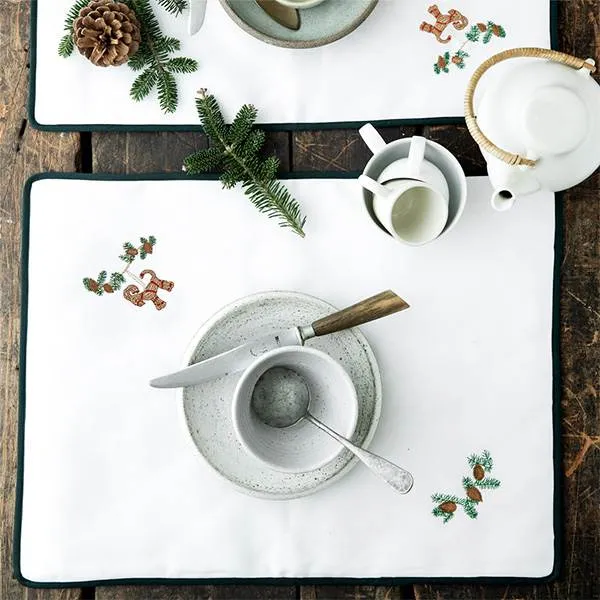 Langkilde & Søn - Julbordstablett med julbock - 38 x 50 cm.