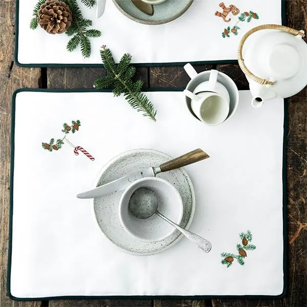 Langkilde & Søn - Julbordstablett med polkagris - 38 x 50 cm.