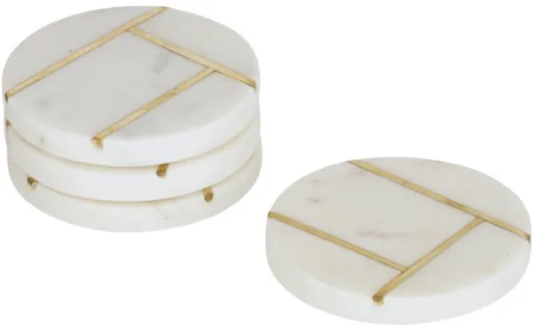 Tahis, Ölunderlägg, Vitguld, H1,5x10x10 cm