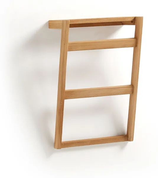 Kuveni, Handdukstativ, natur, massivt trä