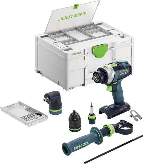 Festool Akku slagborr-/skruvdragare TPC 18/4 I-Basic-Set QUADRIVE