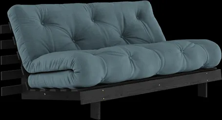 Karup Design Roots bäddsoffa med Roots madrass 160x200 Petrol/Svart lackerad